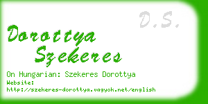 dorottya szekeres business card